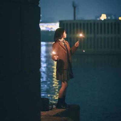 夜景模特