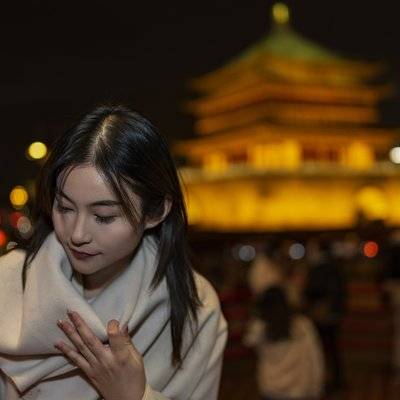 夜景模特