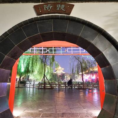 夜景模特