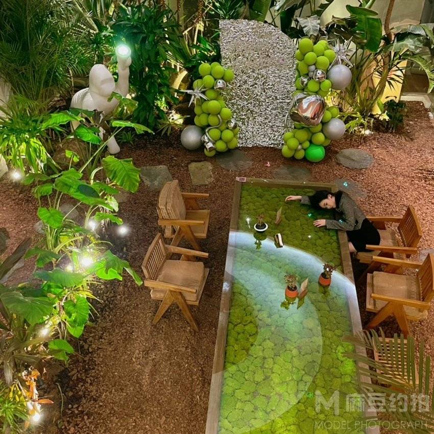 夜景模特