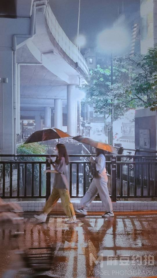 夜景模特