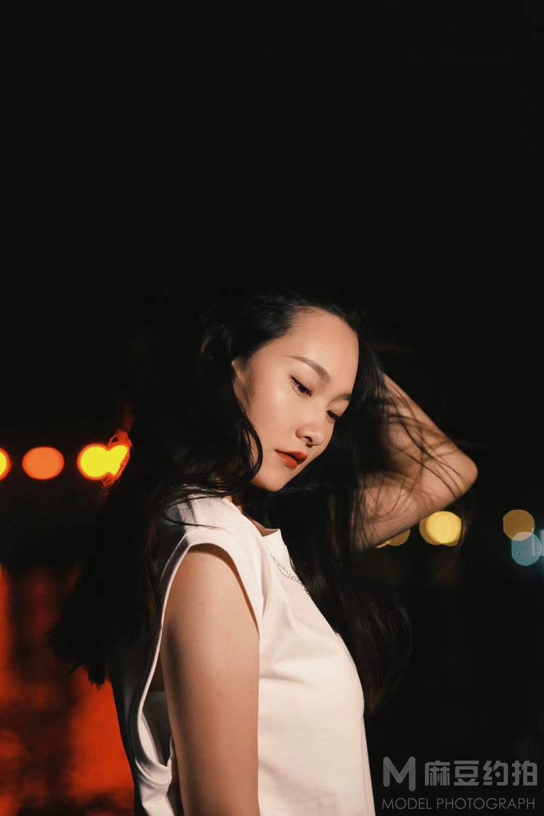 夜景模特