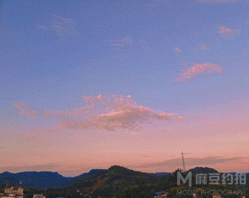 夜景模特