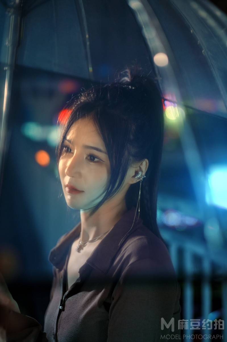 夜景模特