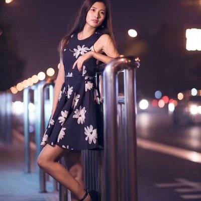 夜景模特