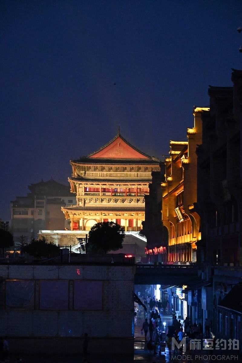 夜景模特