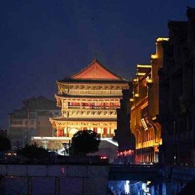 夜景模特