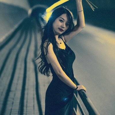 夜景模特