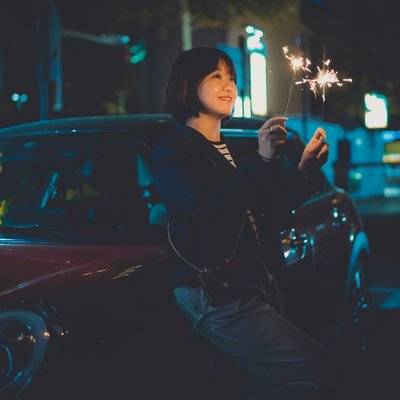 夜景模特