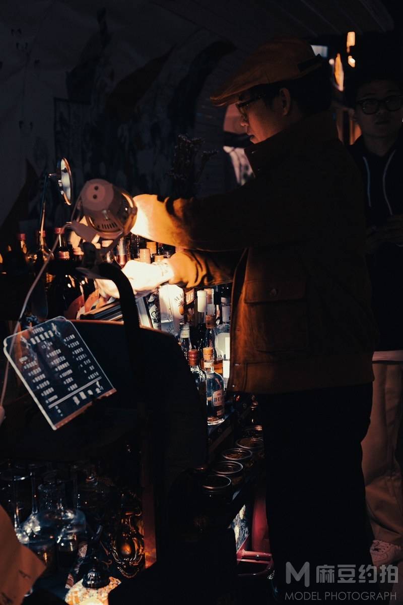 夜景模特