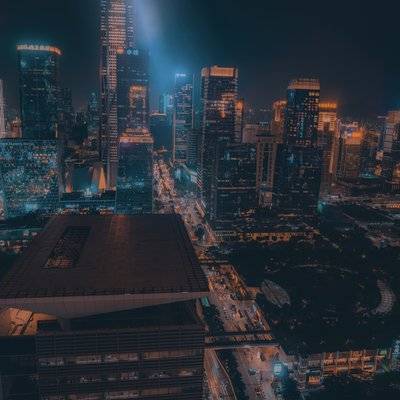 夜景模特