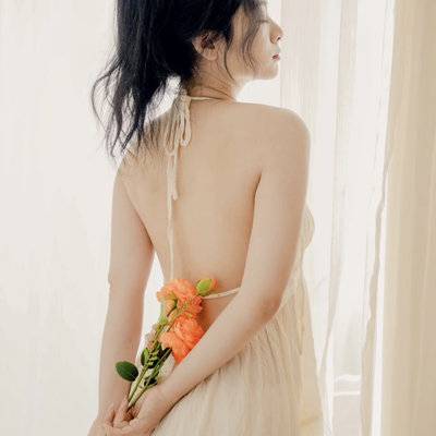 黑白模特