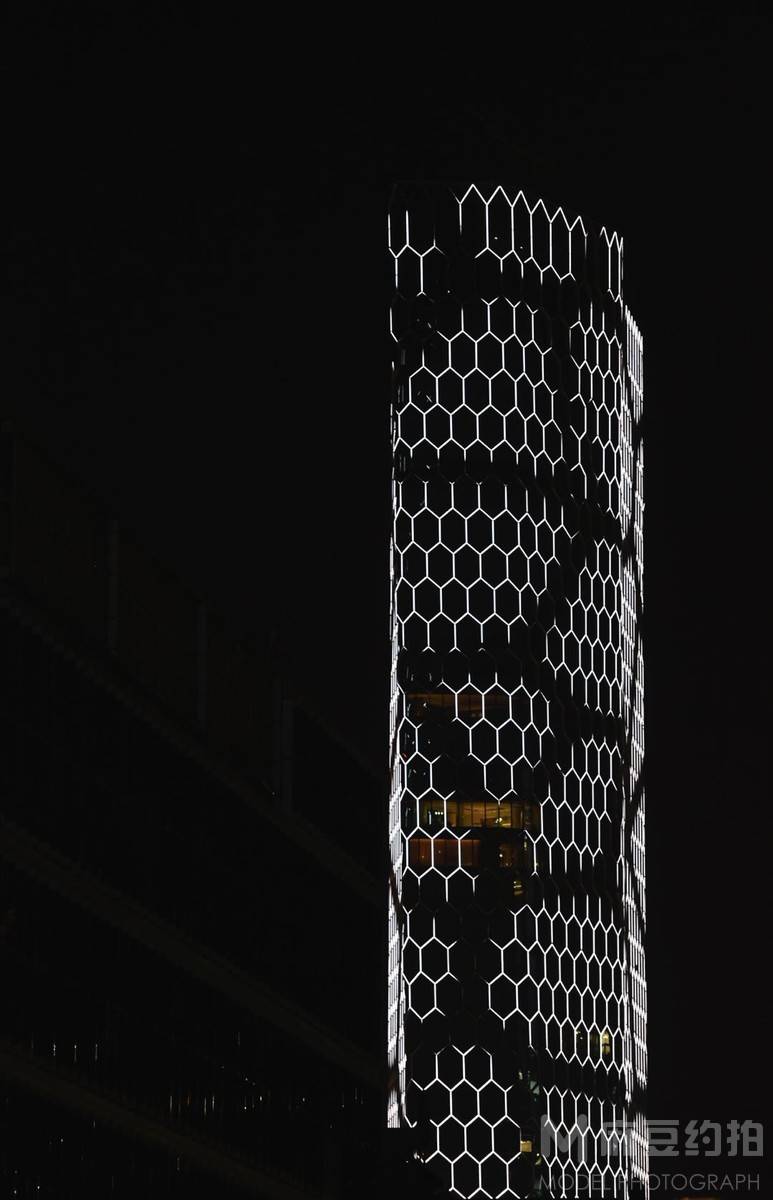 夜景模特