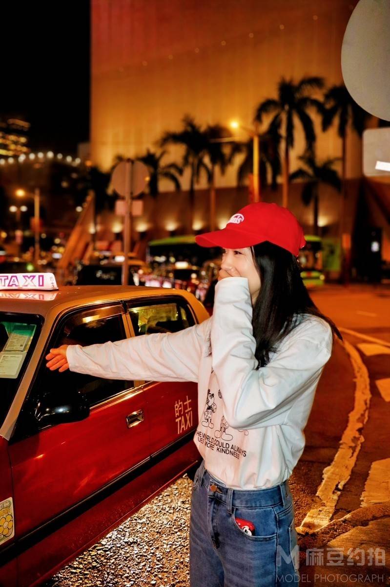 夜景模特