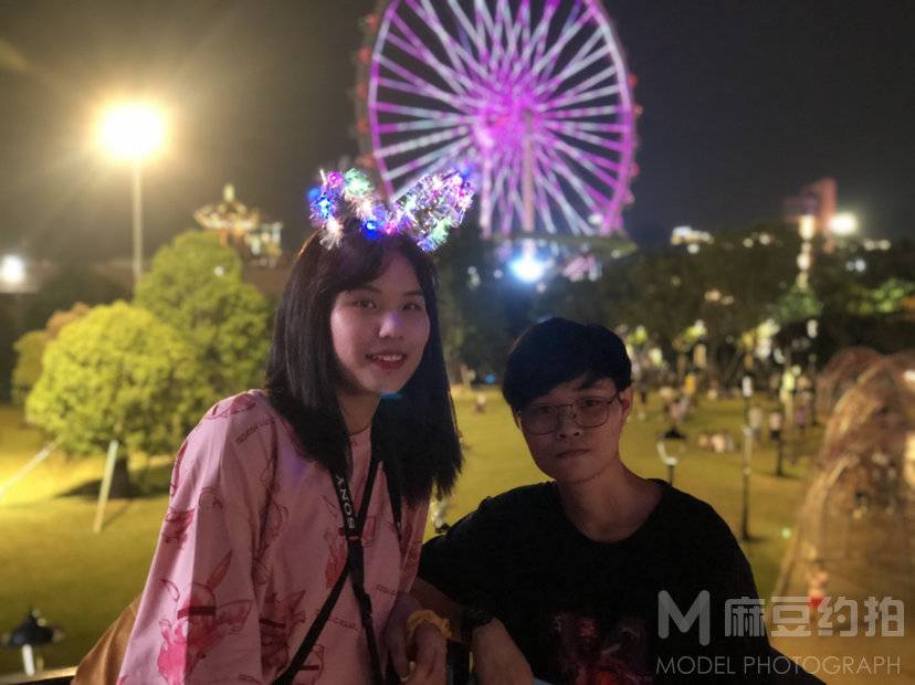夜景模特