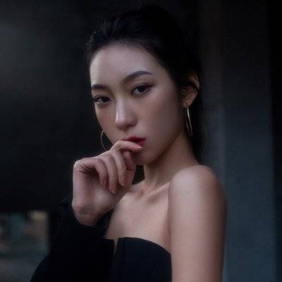 黑白模特