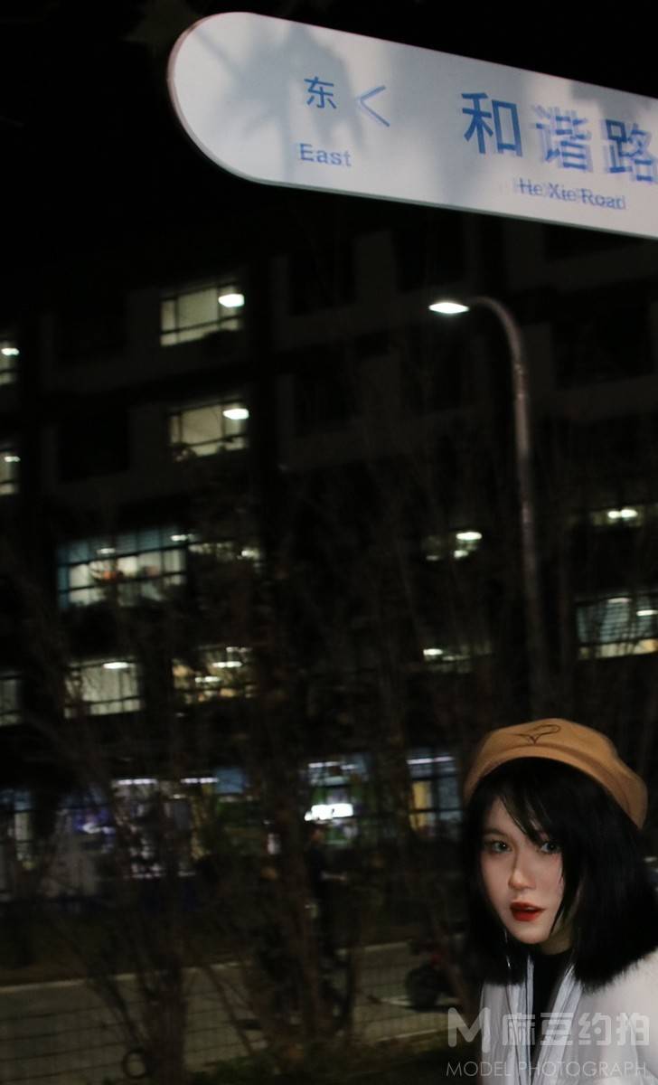 夜景模特