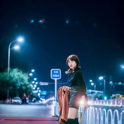 夜景模特