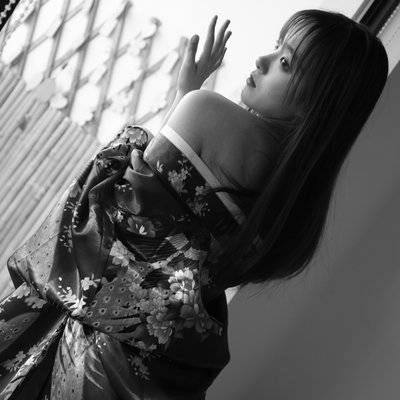 黑白模特