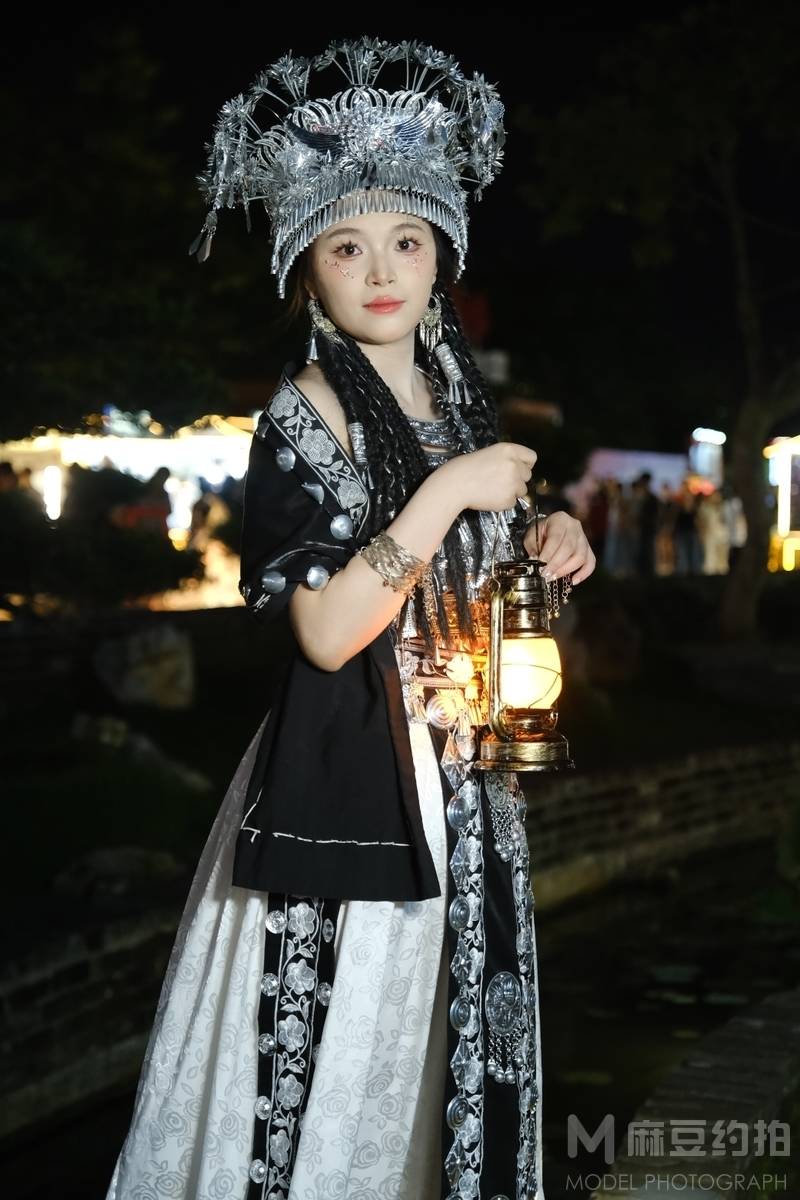 夜景模特