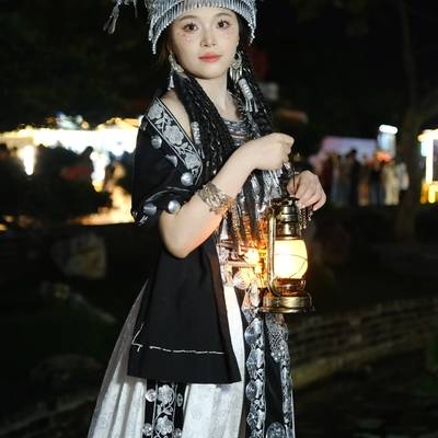 夜景模特