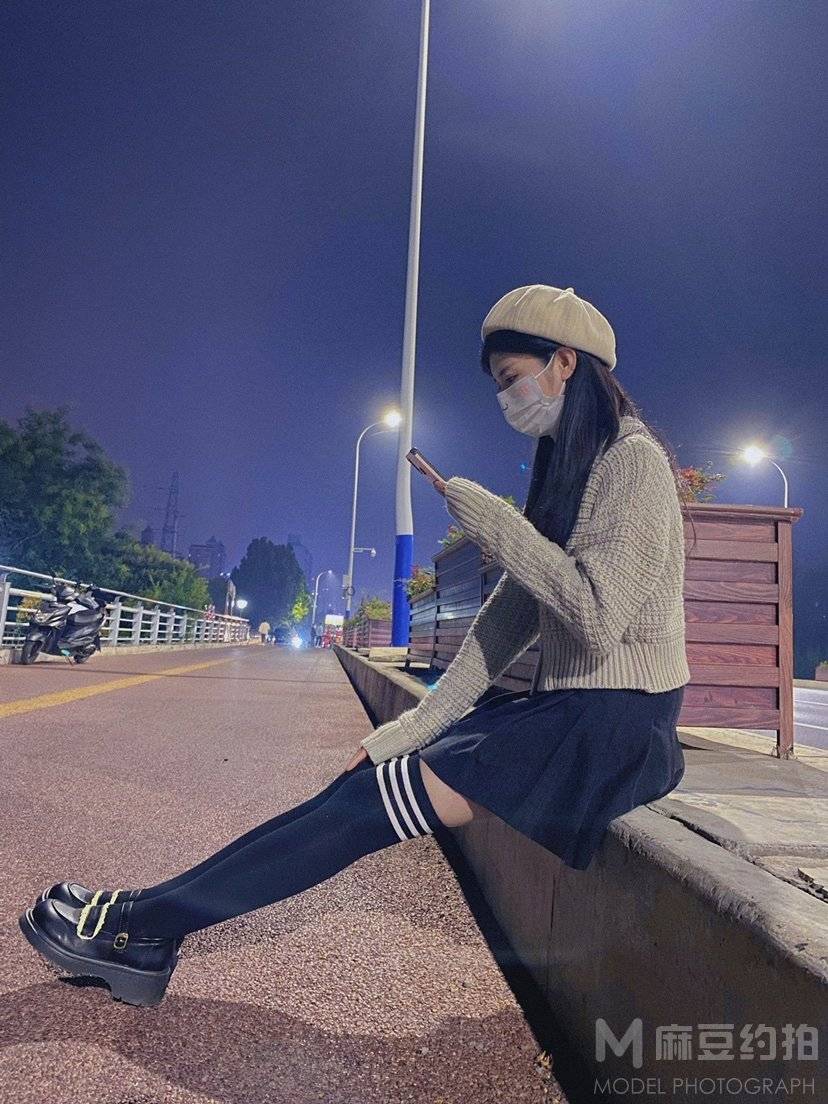 夜景模特