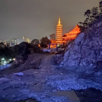 夜景模特
