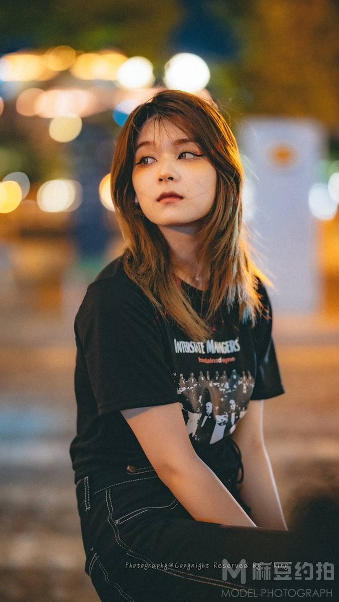 夜景模特