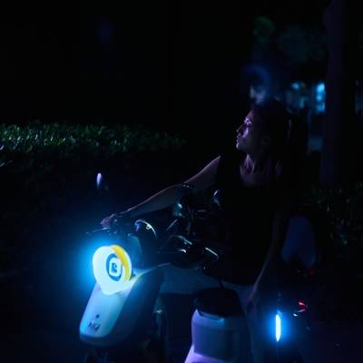 夜景模特