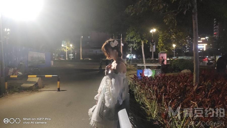 夜景模特