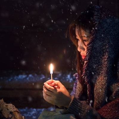 夜景模特