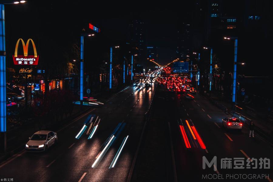 夜景模特