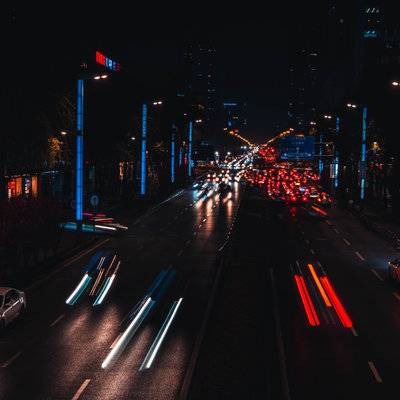 夜景模特