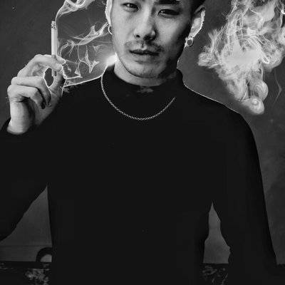 黑白模特