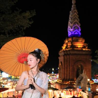 夜景模特