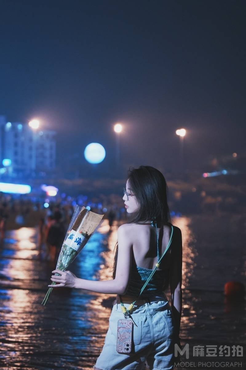 夜景模特