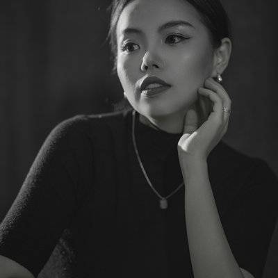 黑白模特