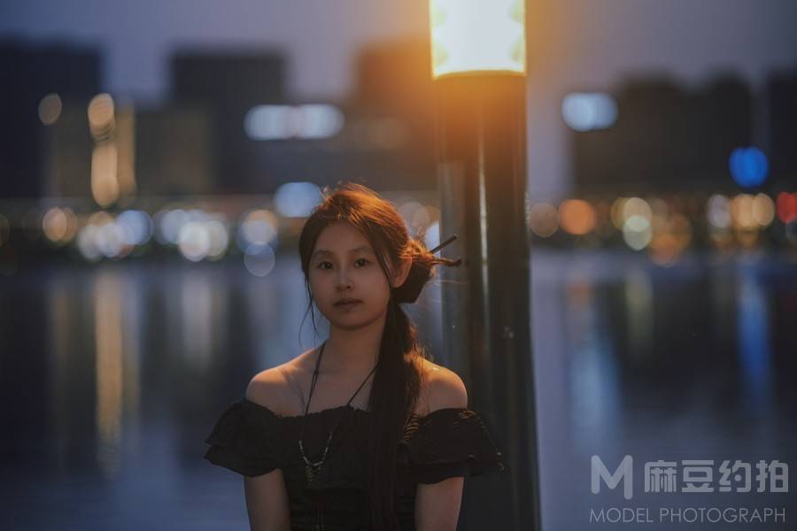 夜景模特