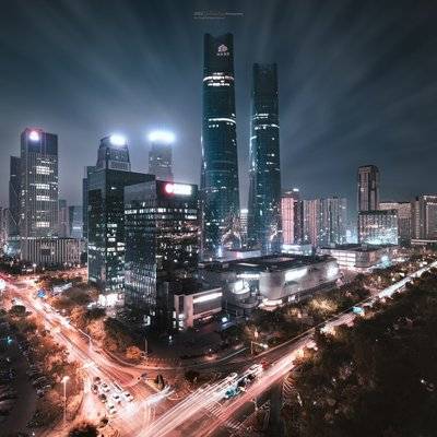 夜景模特