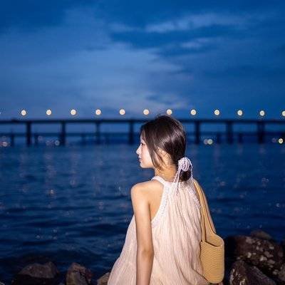 夜景模特