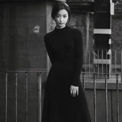 黑白模特