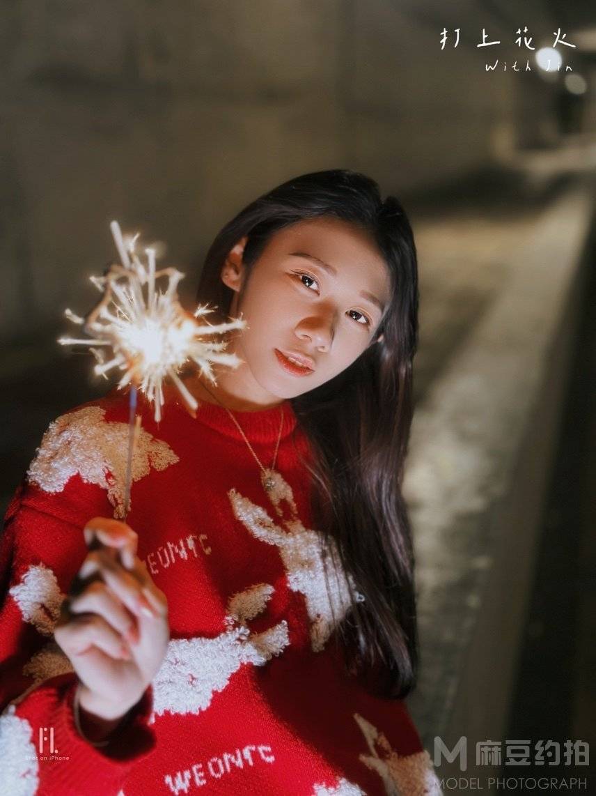 夜景模特