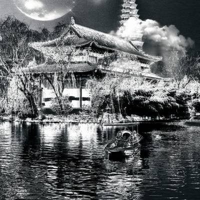 黑白模特