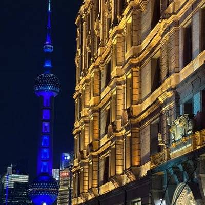 夜景模特