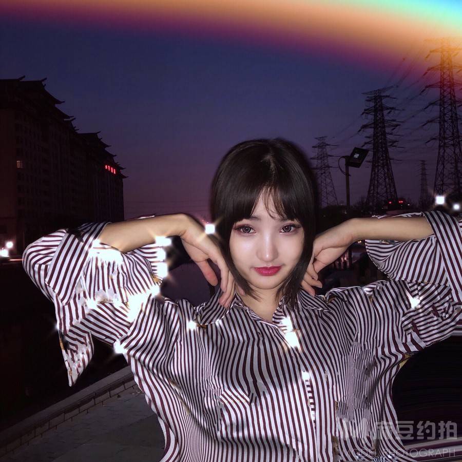 夜景模特