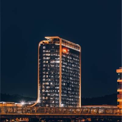 夜景模特