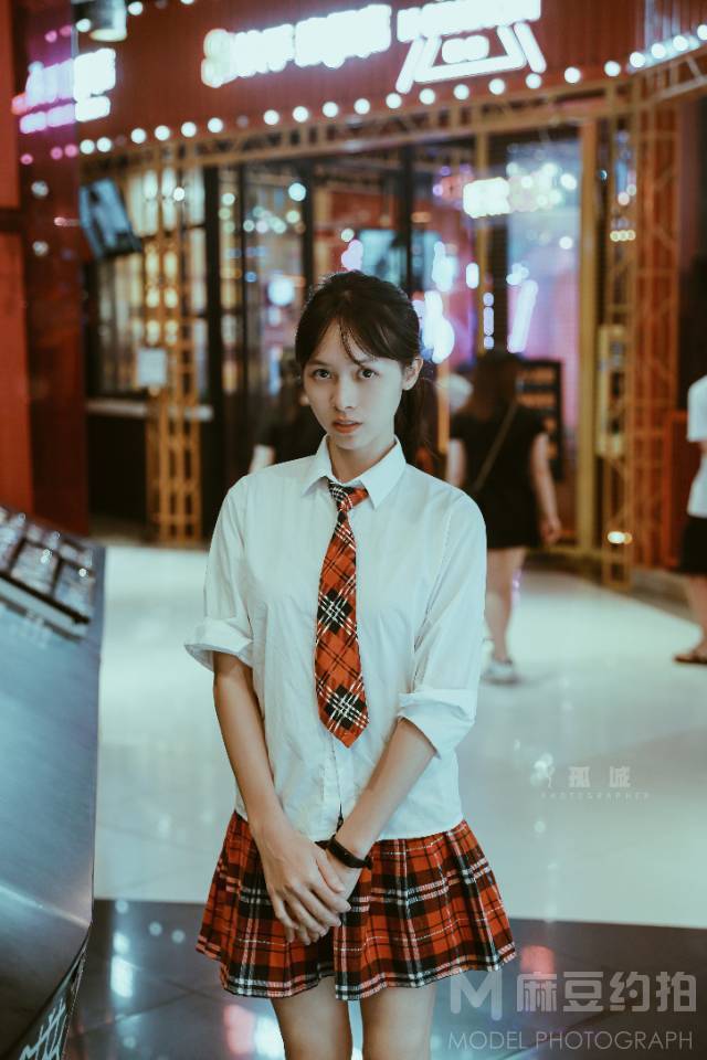 夜景模特