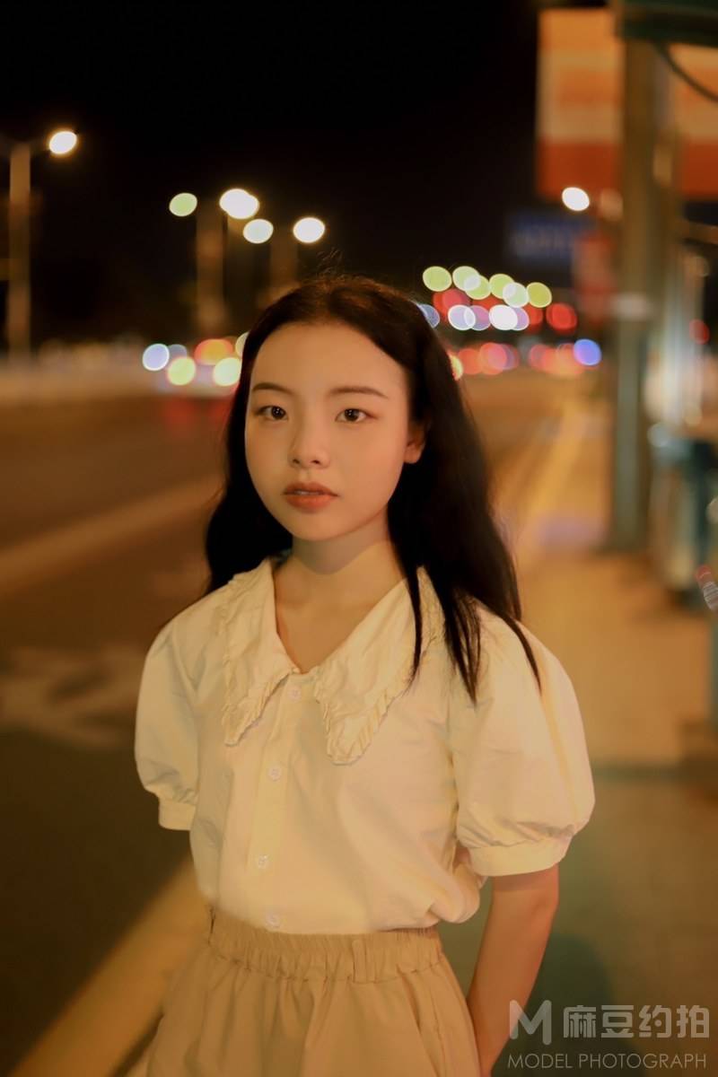 夜景模特