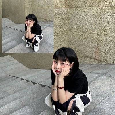 黑白模特