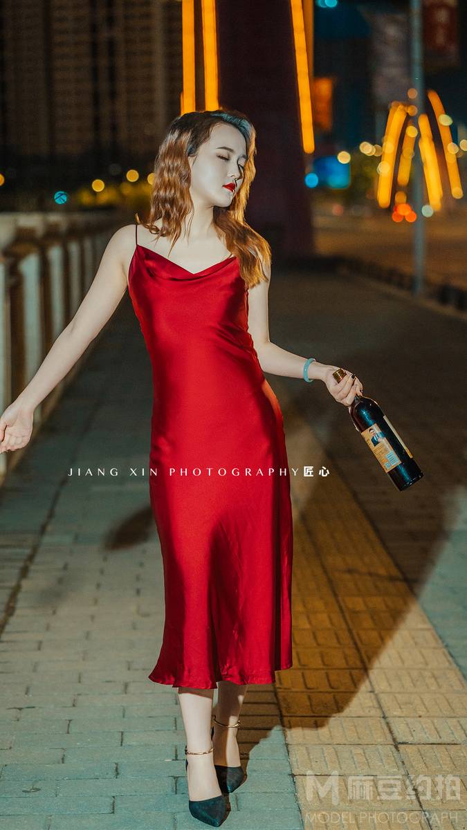 夜景模特